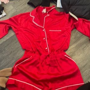 Red pajamas , Victoria secret size small